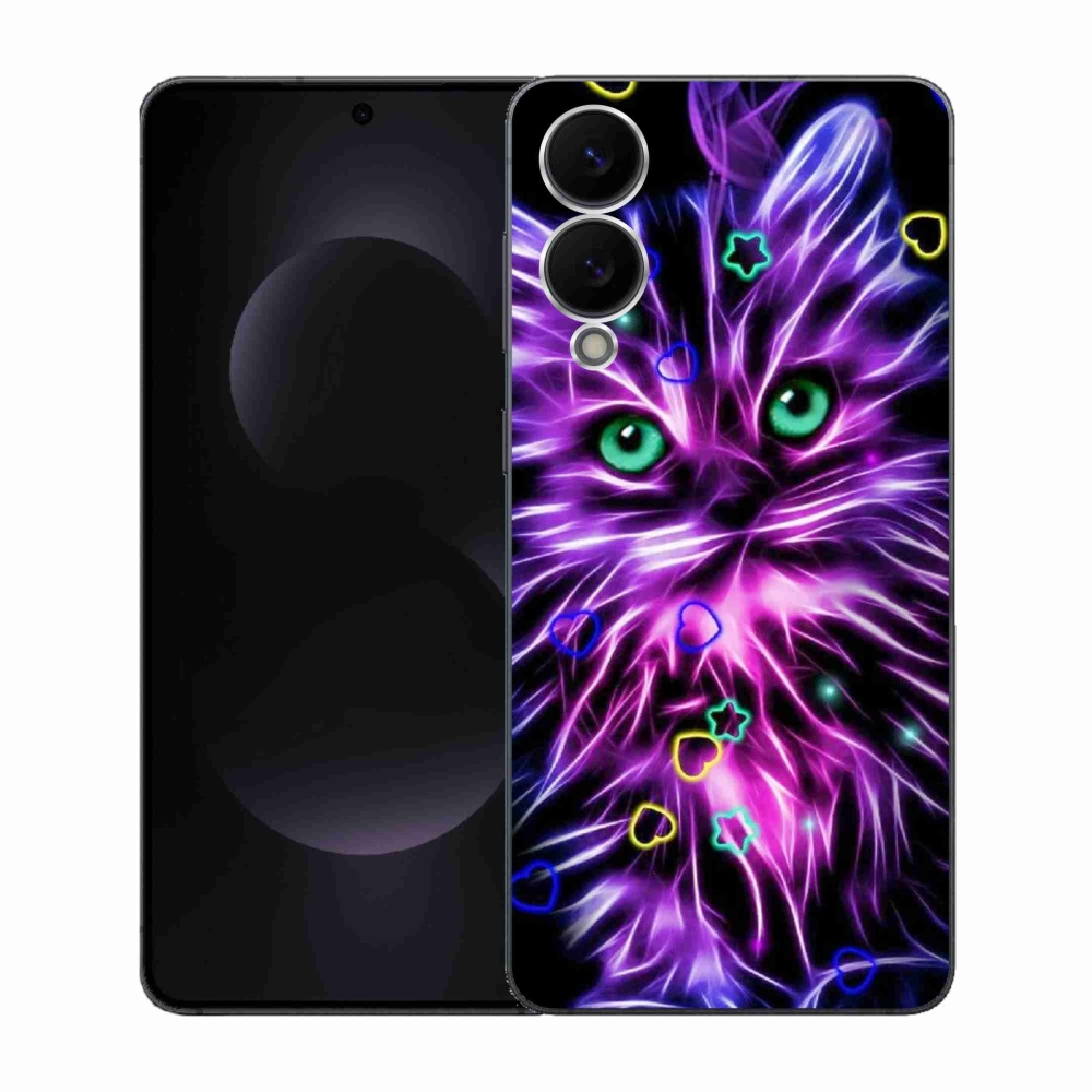 Gél borítás mmCase Samsung Galaxy S25 Edge készülékhez - absztrakt macska