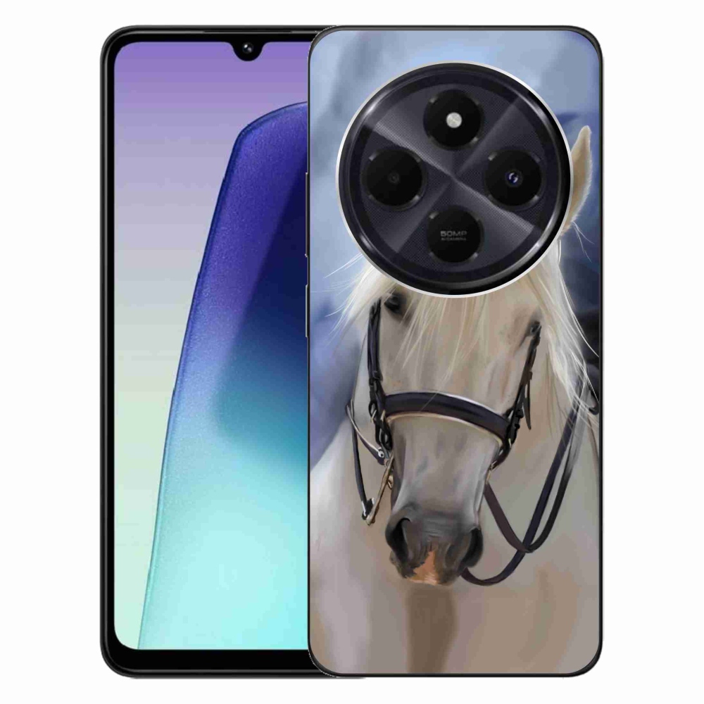 Gél borítás mmCase a Xiaomi Redmi 14C/Poco C75-hez - fehér ló