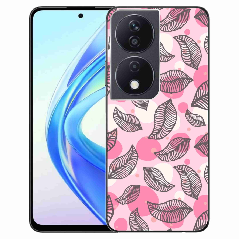 Zselés borítás mmCase a Honor X7b/Honor 90 Smart készülékhez - rajzfilmes hulló levelek