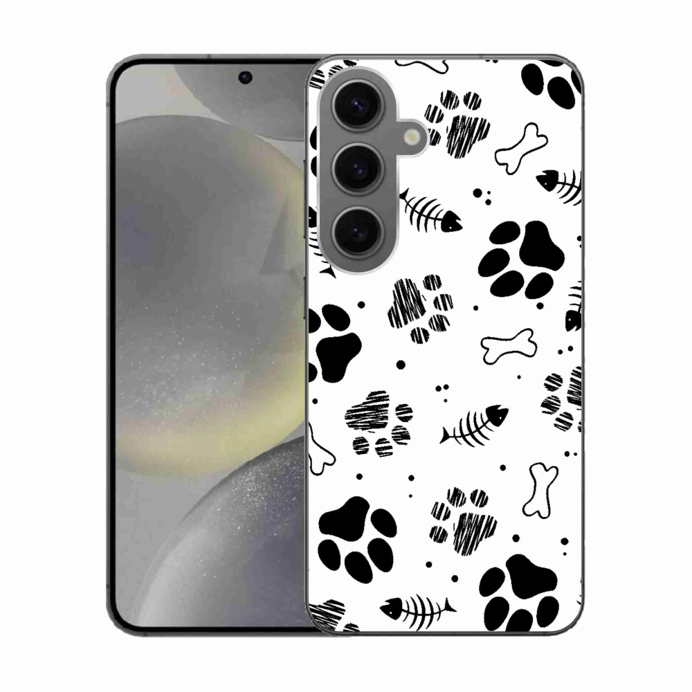 Zselés borítás mmCase Samsung Galaxy S24 készülékhez - kutyamancsok 1