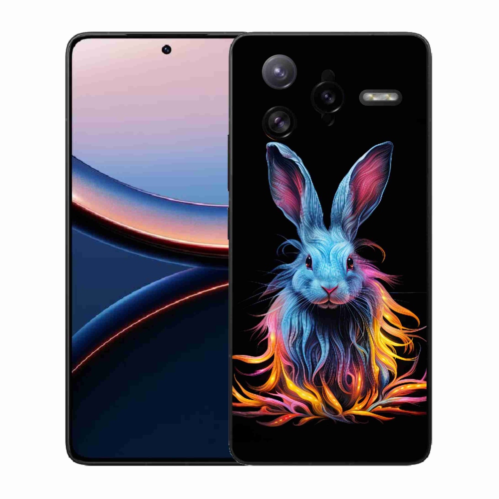 Gél borítás mmCase a Xiaomi Poco F7 Ultra számára - absztrakt nyúl