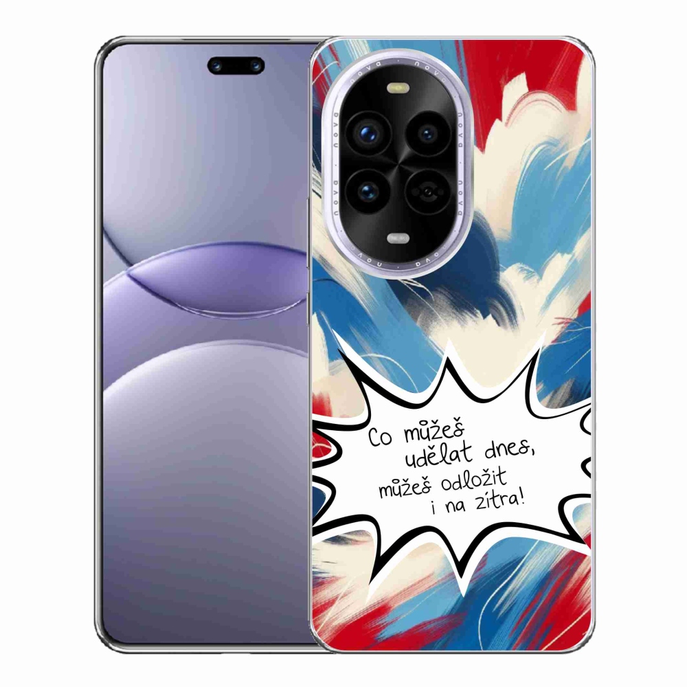 Gél borító mmCase a Huawei Nova 13 Pro 5G készülékhez - vicces szöveg 9 fehér háttér