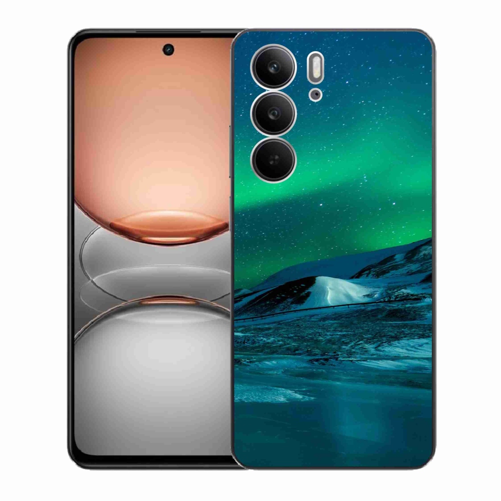 Gél borítás mmCase a Realme C75 készülékhez - aurora borealis