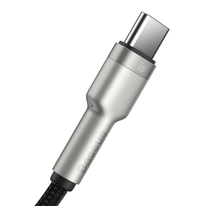 Baseus Cafule Metal sorozatú adatkábel USB-USB-C 66W 1m fekete