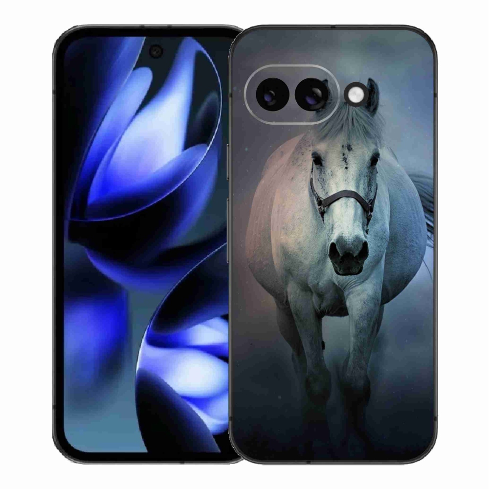 Gél borítás mmCase a Google Pixel 9a számára - futó fehér ló