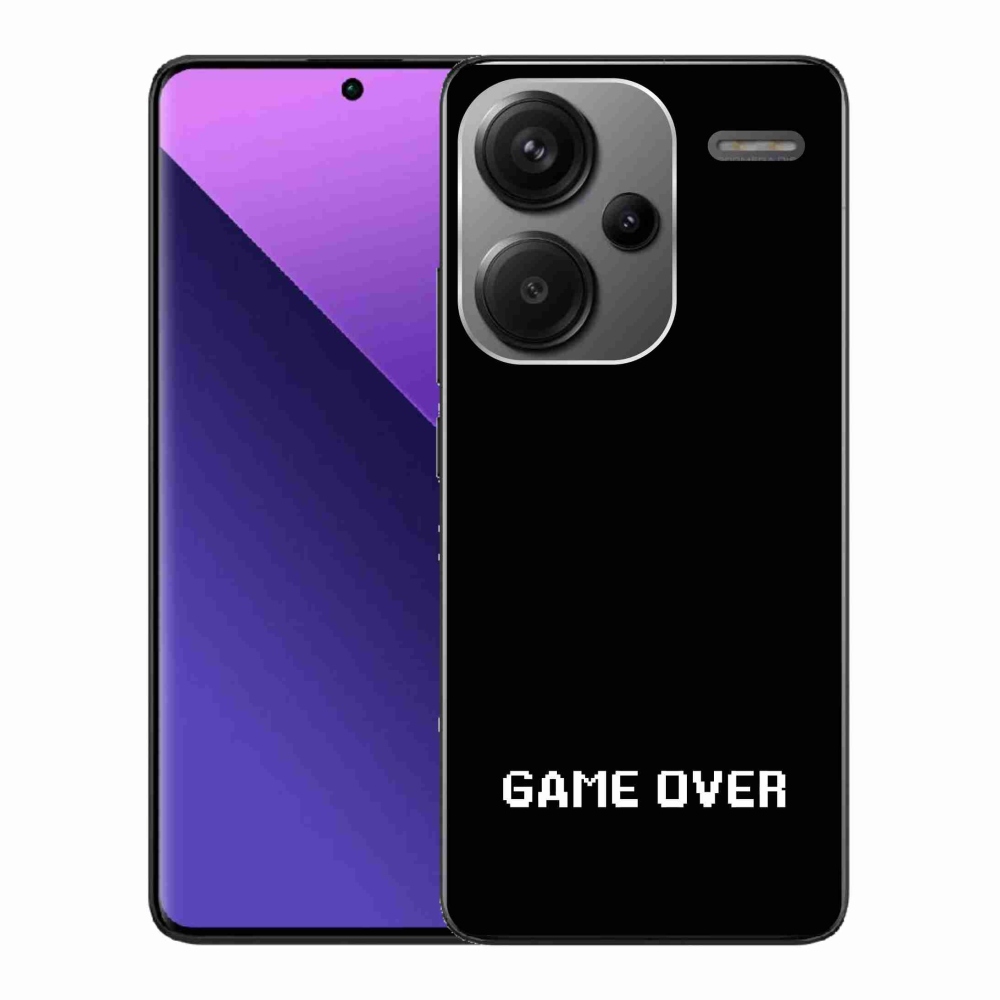 Gél borítás mmCase a Xiaomi Redmi Note 13 Pro+ 5G számára - játék fekete háttérrel