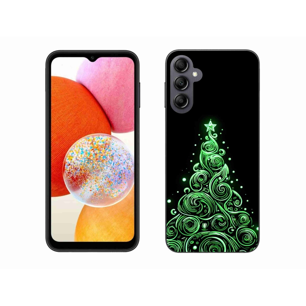 Gél borítás mmCase Samsung Galaxy A14 4G/5G - neon karácsonyfa 3