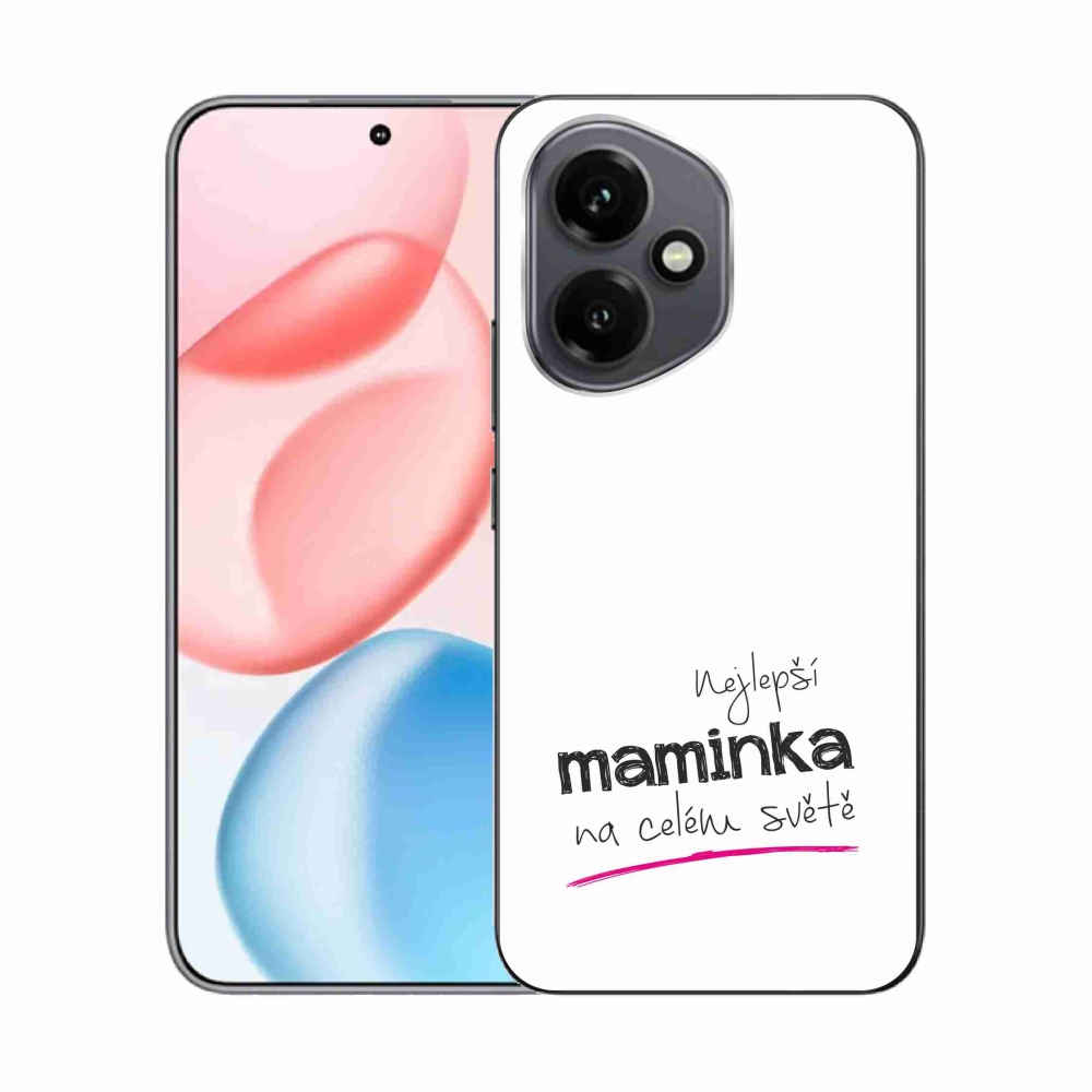 Gél borító mmCase a Honor 400-hoz - legjobb anya 4 fehér háttérrel