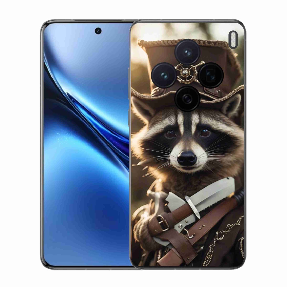 Zselés borító mmCase a Vivo X200 5G-hez - mosómedve egyenruhában