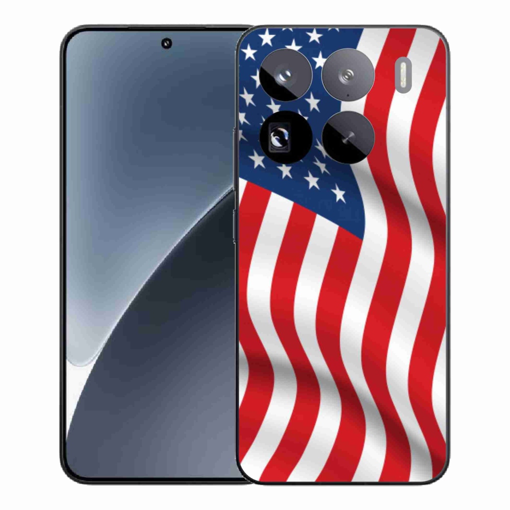 Gél borítás mmCase a Xiaomi 15 Pro számára - amerikai zászló