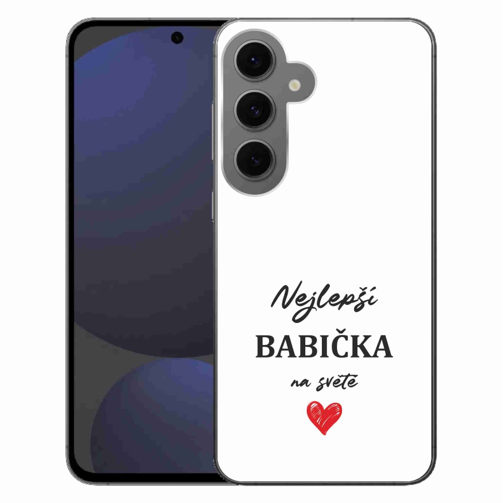 Gél borítás mmCase Samsung Galaxy S24 FE - Best Grandma 1 fehér háttér