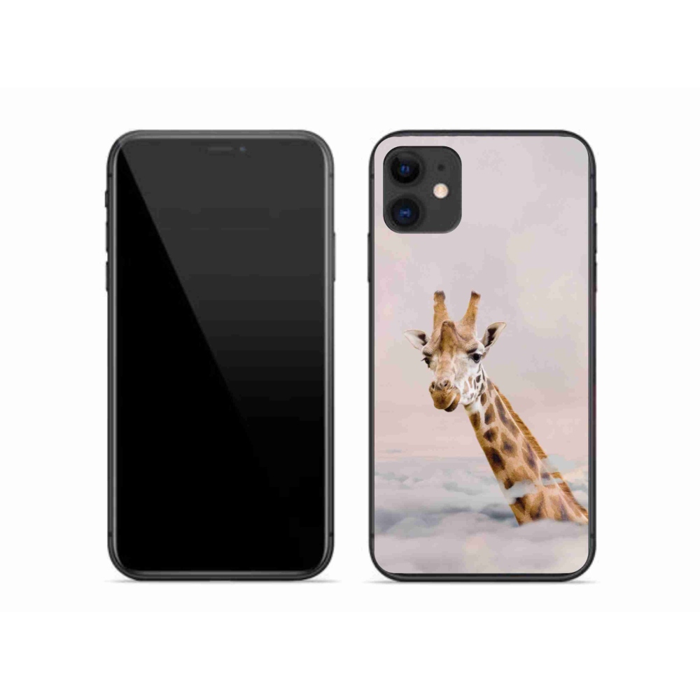 Zselés borítás mmCase iPhone 11 készülékhez - zsiráf a felhőkben