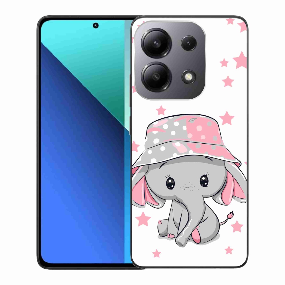 Gél borítás mmCase a Xiaomi Redmi Note 13-hoz - rózsaszín elefánt