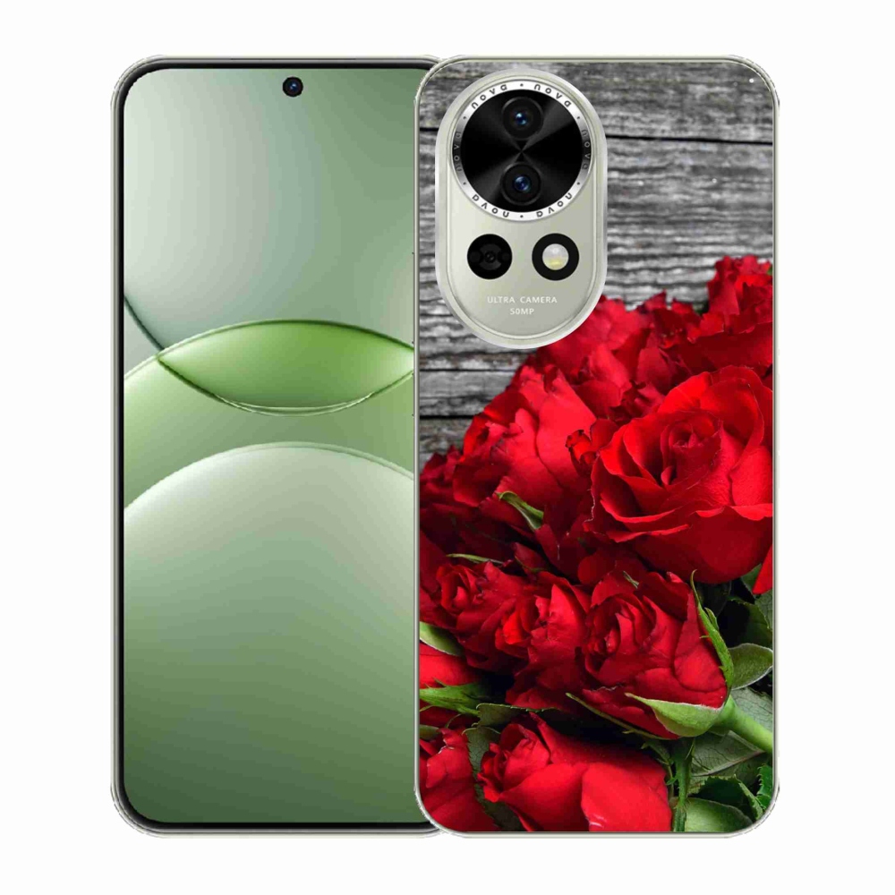 Gél borítás mmCase a Huawei Nova 13 5G - piros rózsa