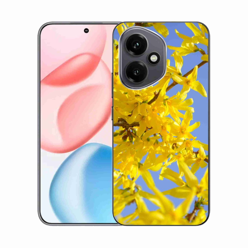 Zselés borító mmCase a Honor 400-hoz - sárga virágok