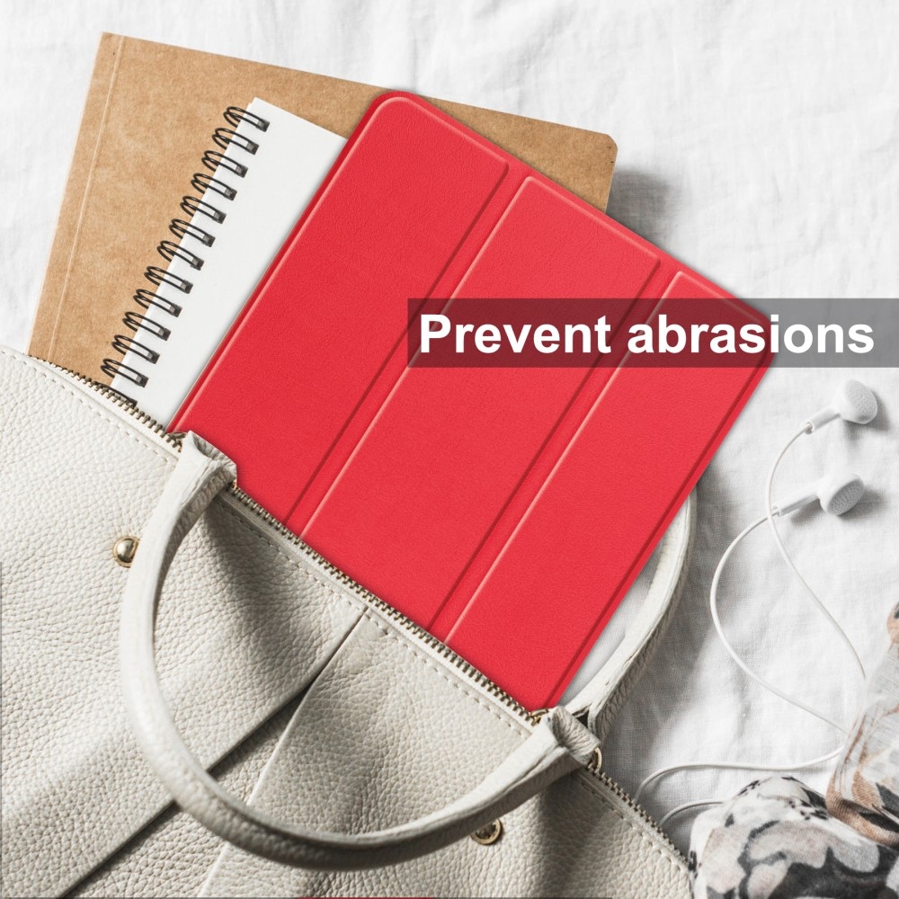 Ügyes záró tok Lenovo Tab P12 Pro táblagéphez - piros