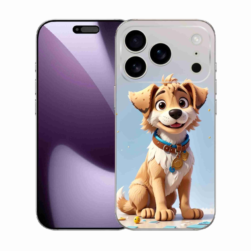 Gél borítás mmCase iPhone 17 Pro készülékhez - rajzfilm kiskutya