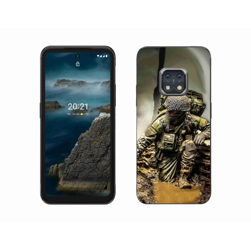 Zselés borítás mmCase a Nokia XR20 készülékhez - katona