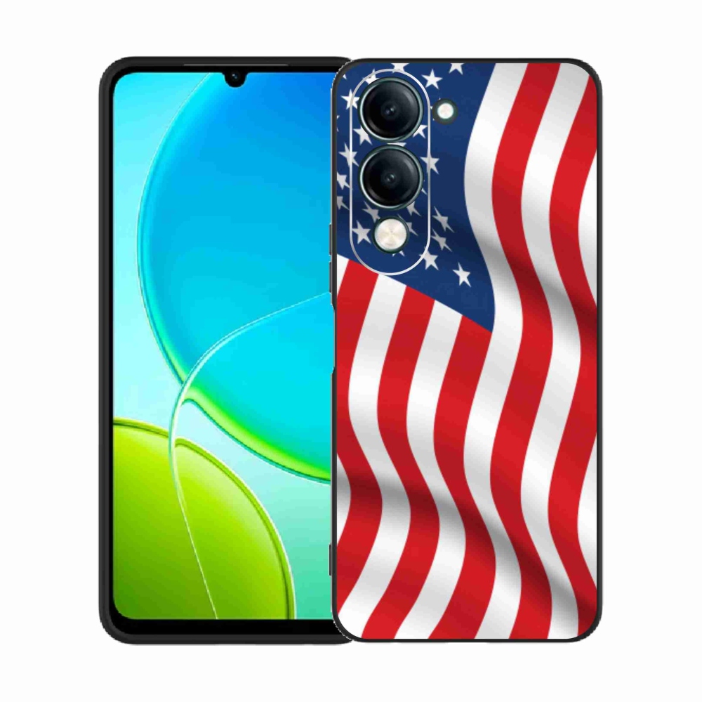 Gél borító mmCase a Vivo Y29s 5G - amerikai zászlóhoz