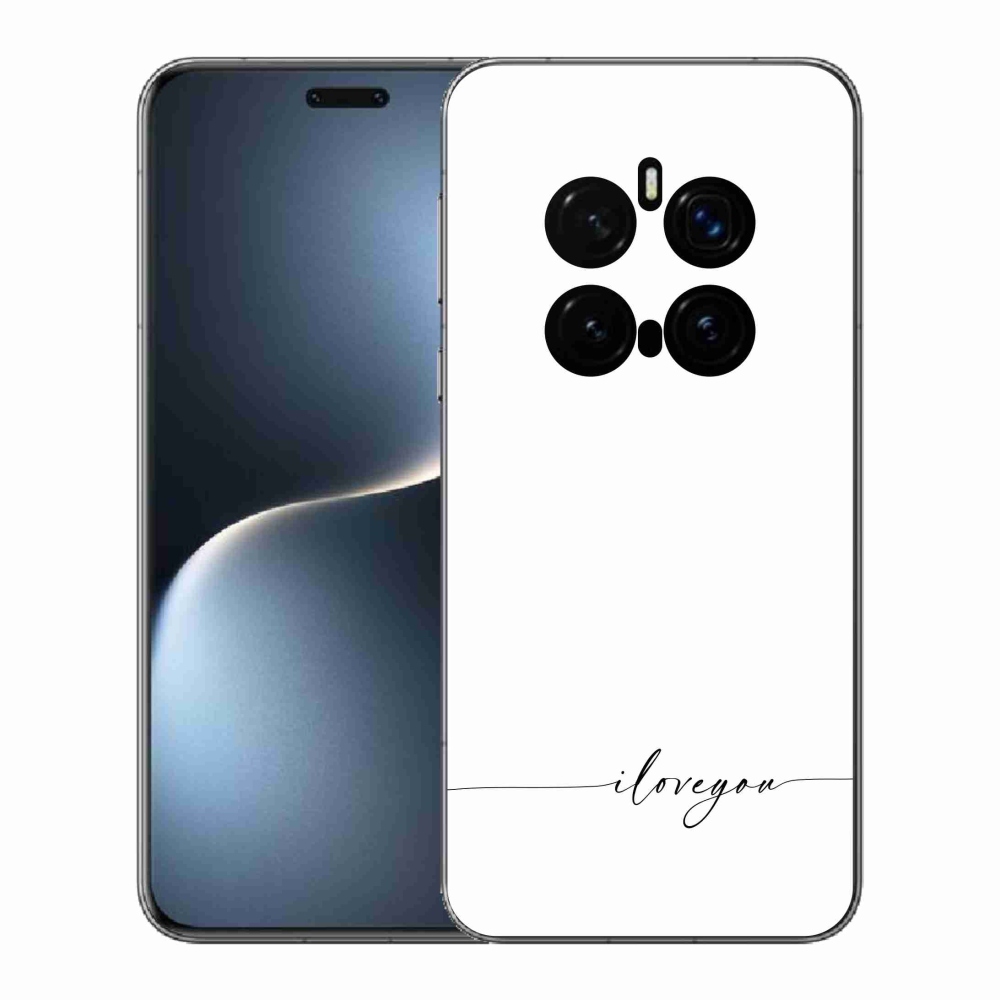 Gél borító mmCase a Honor Magic 7 Pro 5G készülékhez - I love you fehér háttérrel