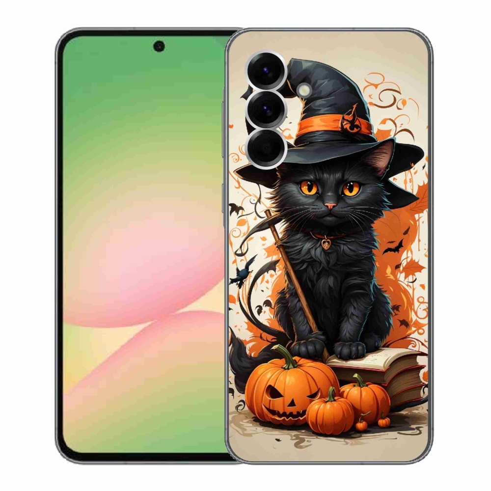 Zselés borítás mmCase Samsung Galaxy A56 5G - macska varázslóhoz