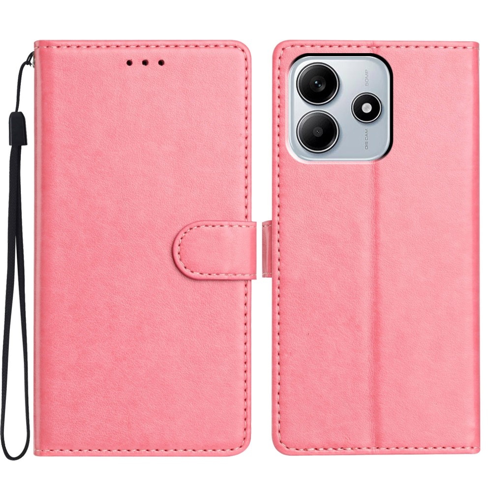 Vérrögök könyv tok a Xiaomi Redmi Note 14 5G-hez - rózsaszínű