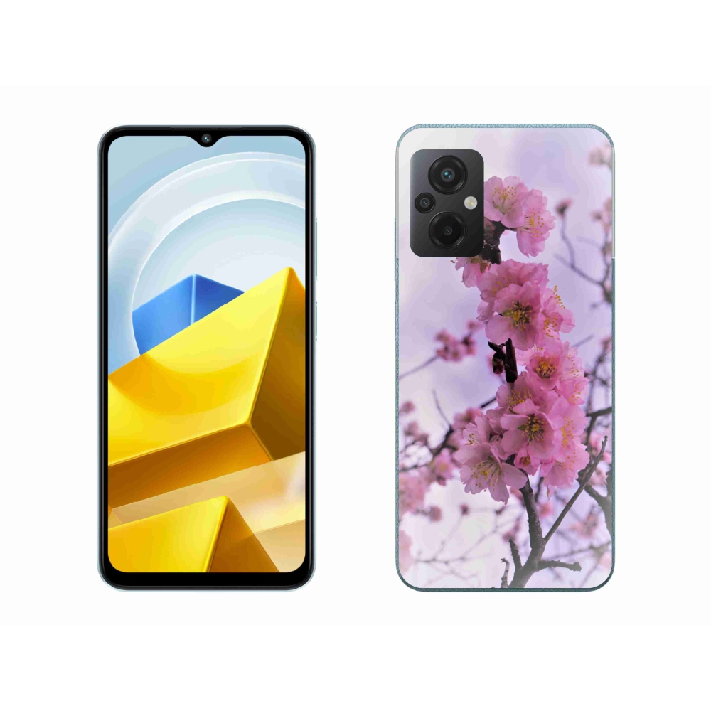 Gél borító mmCase a Xiaomi Poco M5 4G-hez - virágok 7