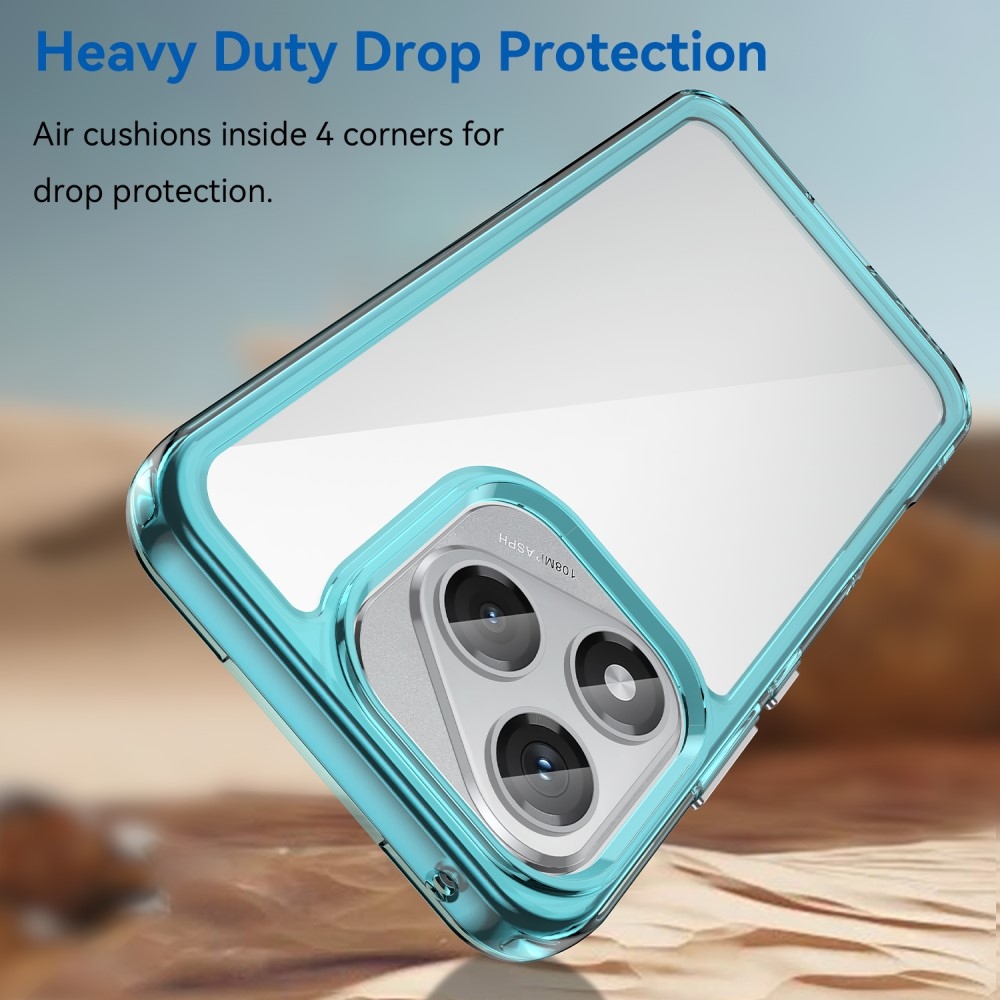 Gél tok fix hátlappal a Honor 400 Lite-hoz - világoskék színben