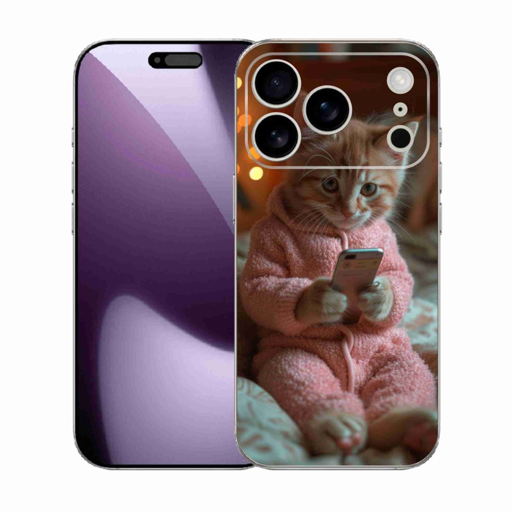 Zselés borítás mmCase iPhone 17 Pro készülékhez - baba mobillal