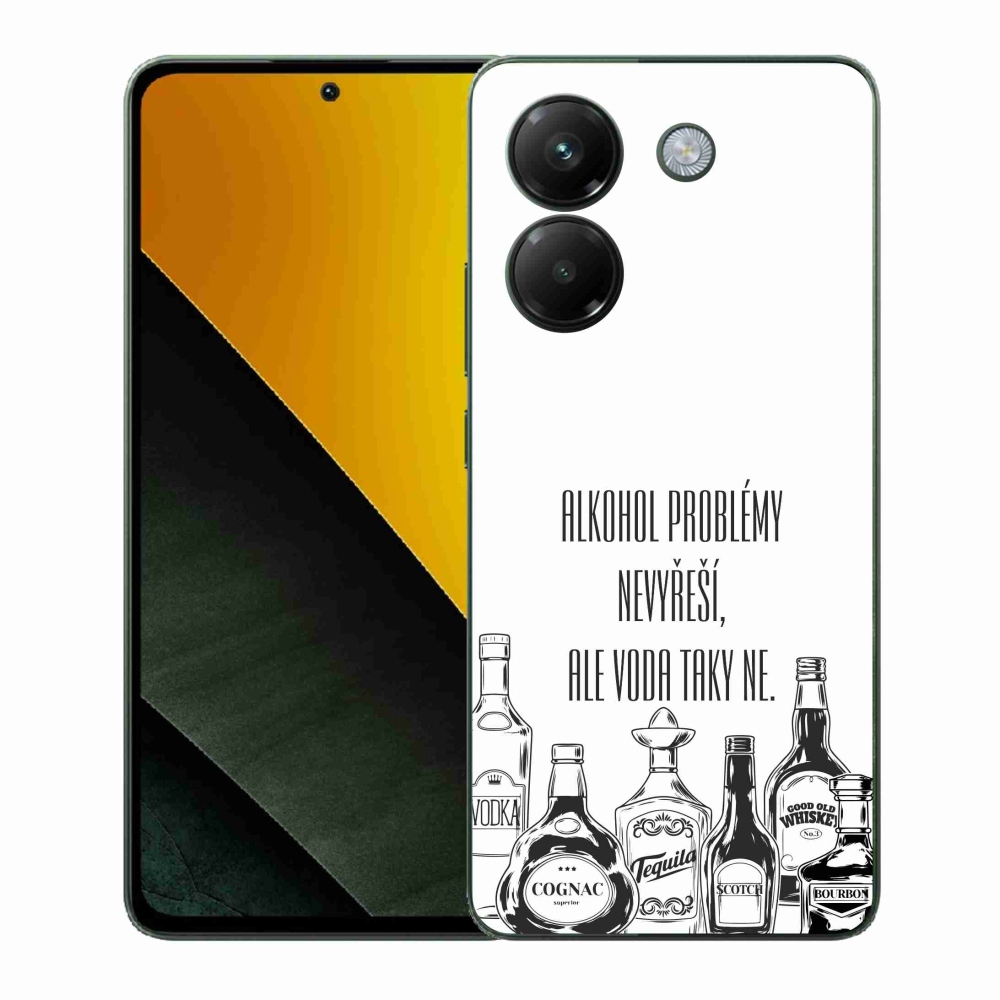 Gél borító mmCase a Xiaomi Poco M7 Pro 5G-hez - vicces szöveg fehér háttérrel