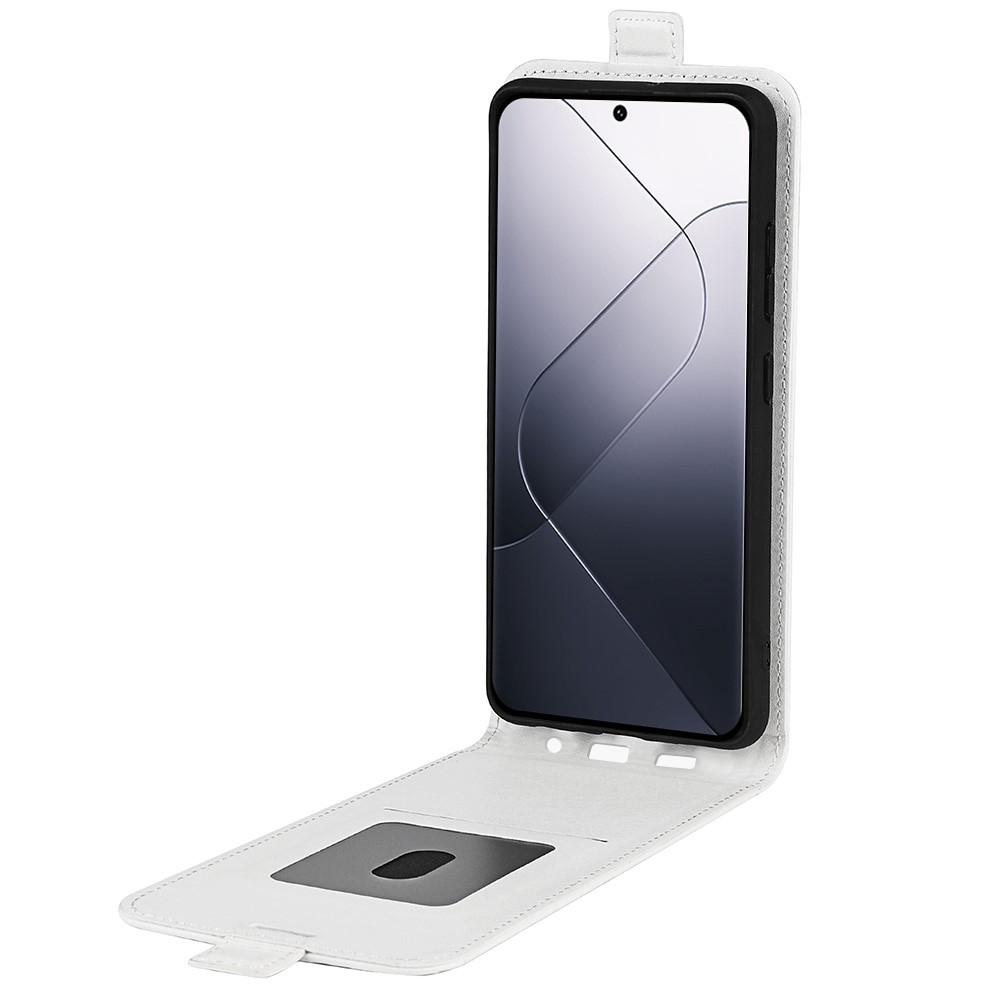 Függőleges könyvtáska a Xiaomi 14-hez - fehér