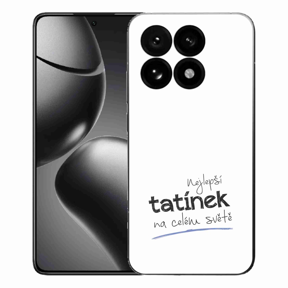 Gél borító mmCase a Xiaomi 15T-hez - legjobb apuci 4 fehér háttérrel