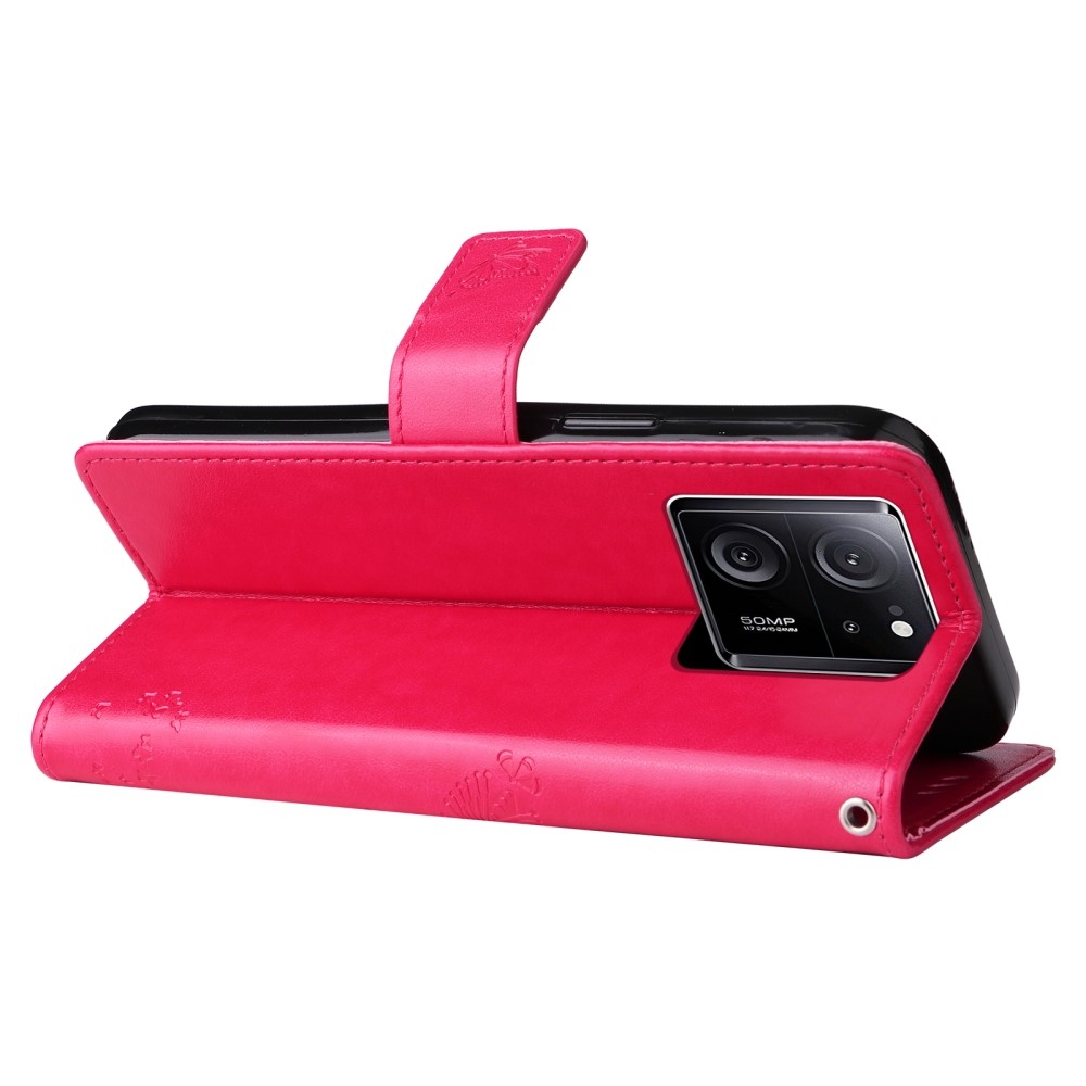 Fa könyv tok Xiaomi 13T/13T Pro - rózsa