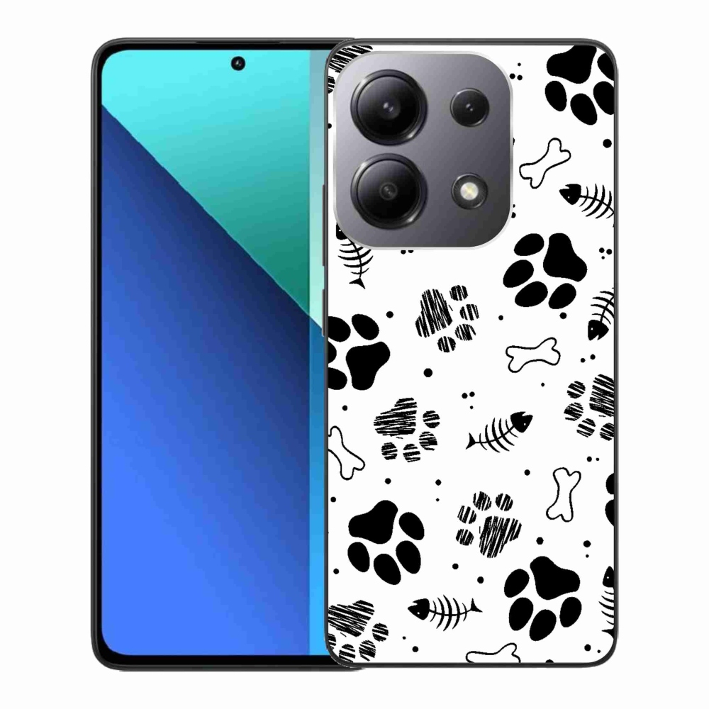 Gél borítás mmCase a Xiaomi Redmi Note 13-hoz - kutyamancsok 1