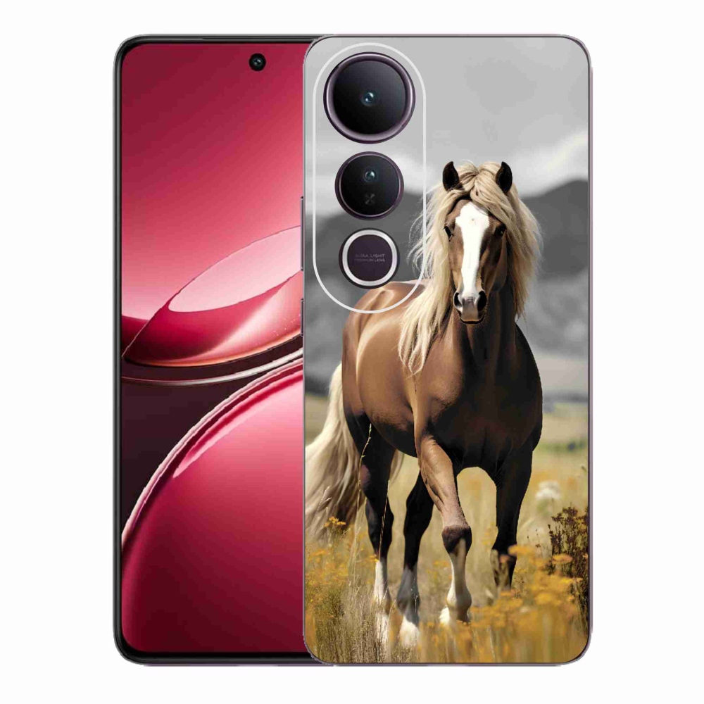 Gél védőburkolat mmCase a Vivo V50 Lite 4G/5G készülékhez - barna ló 1