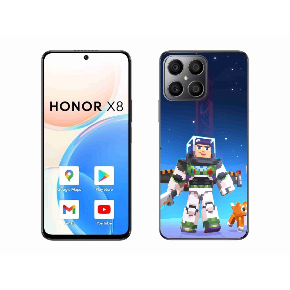 Gél borítás mmCase a Honor X8 4G készülékhez - minecraft 2
