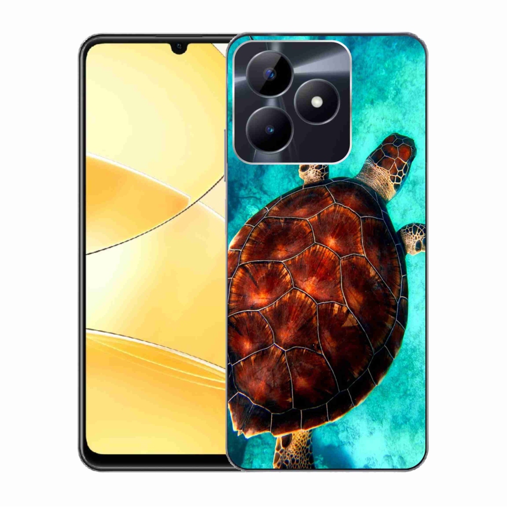 Zselés borítás mmCase a Realme C51/C53 készülékhez - teknősbéka