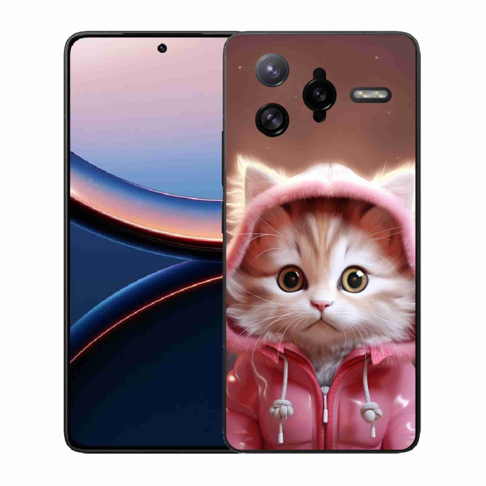 Gél borítás mmCase a Xiaomi Poco F7 Ultra számára - aranyos cica 3