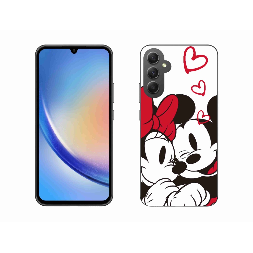 Zselés borítás mmCase Samsung Galaxy A34 5G - minnie és mickey
