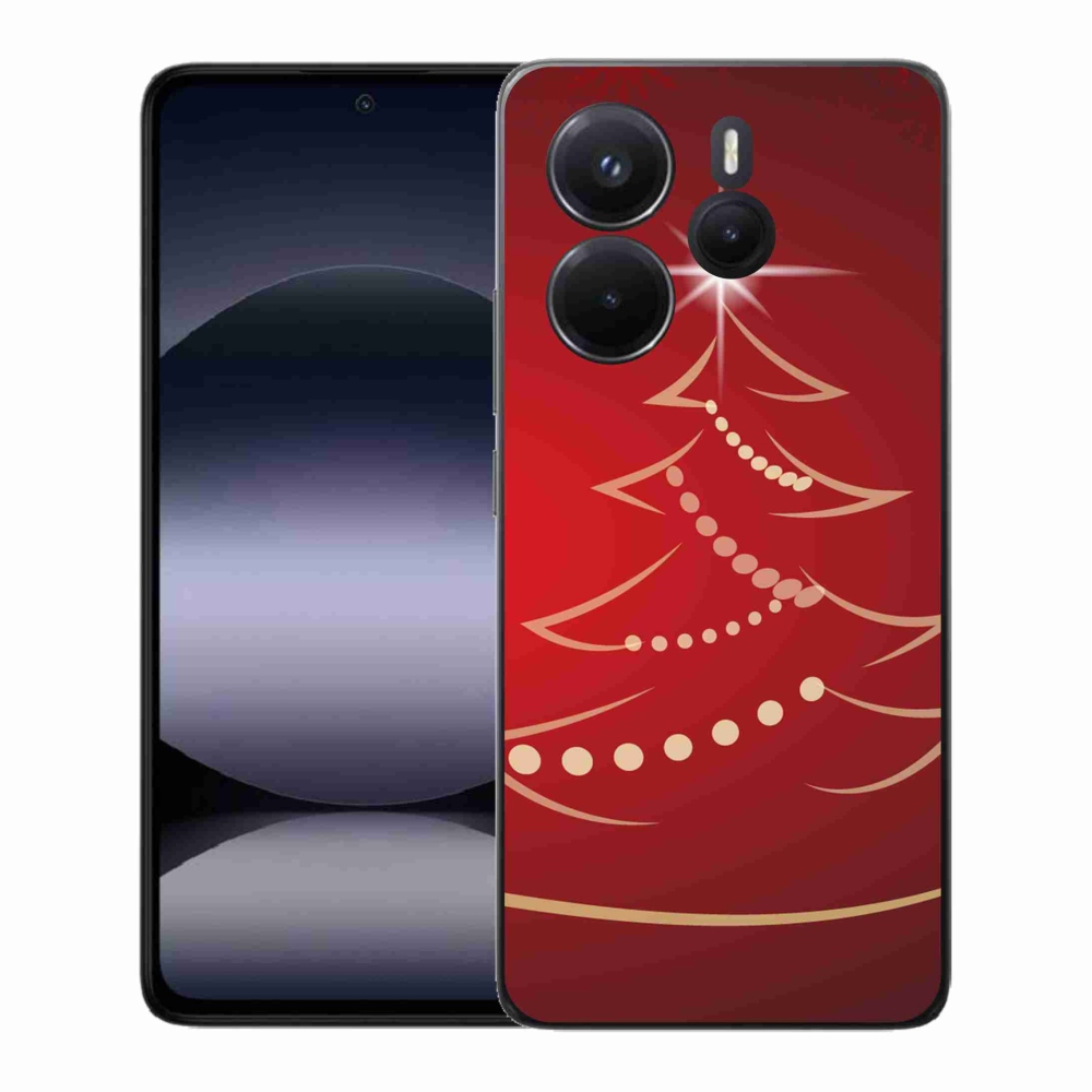 Gél borító mmCase a Xiaomi Redmi Note 14-hez - karácsonyfa karikatúra