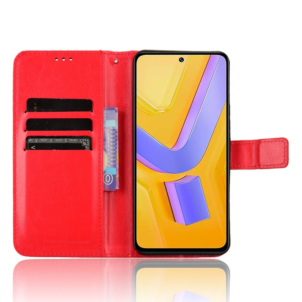 Őrült könyv tok a Vivo V40 SE 4G/5G-hez - piros
