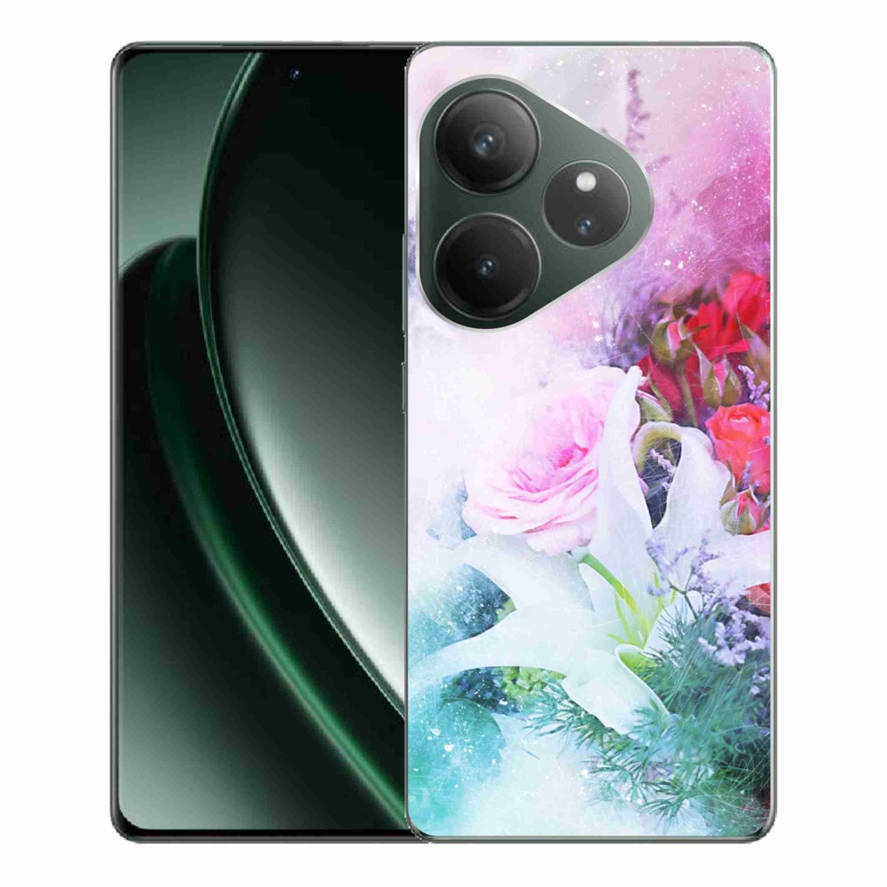 Zselés borítás mmCase a Realme GT 6 5G/GT 6T 5G - virágok 4