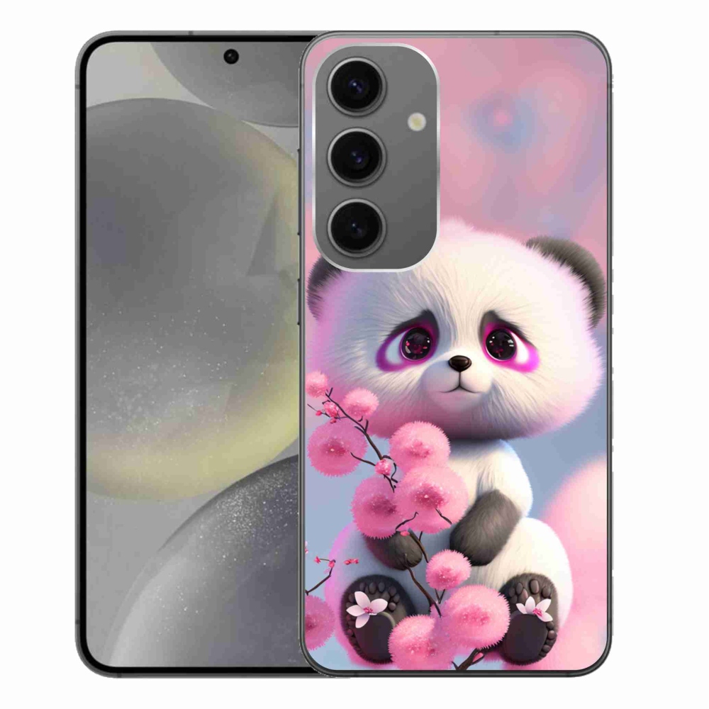 Gél védőhuzat mmCase Samsung Galaxy S24+ - aranyos panda 1