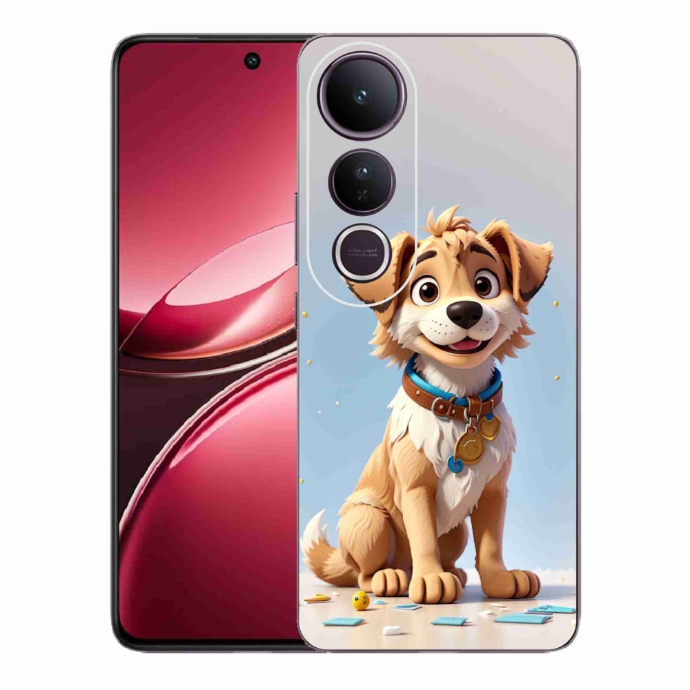 Gél borítás mmCase a Vivo V50 Lite 4G/5G-hez - rajzfilm kölyökkutyakölyök