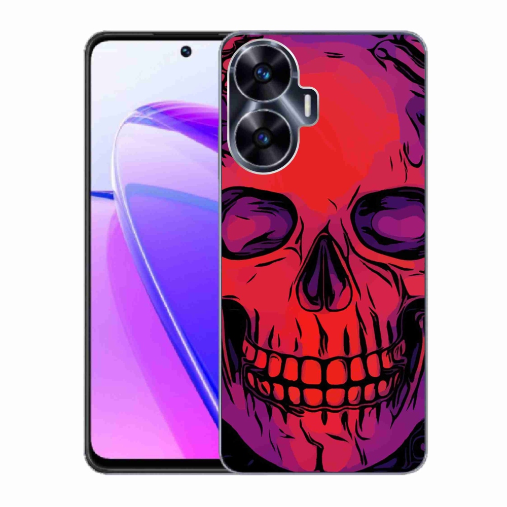 Gél tok mmCase a Realme C55 készülékhez - koponya