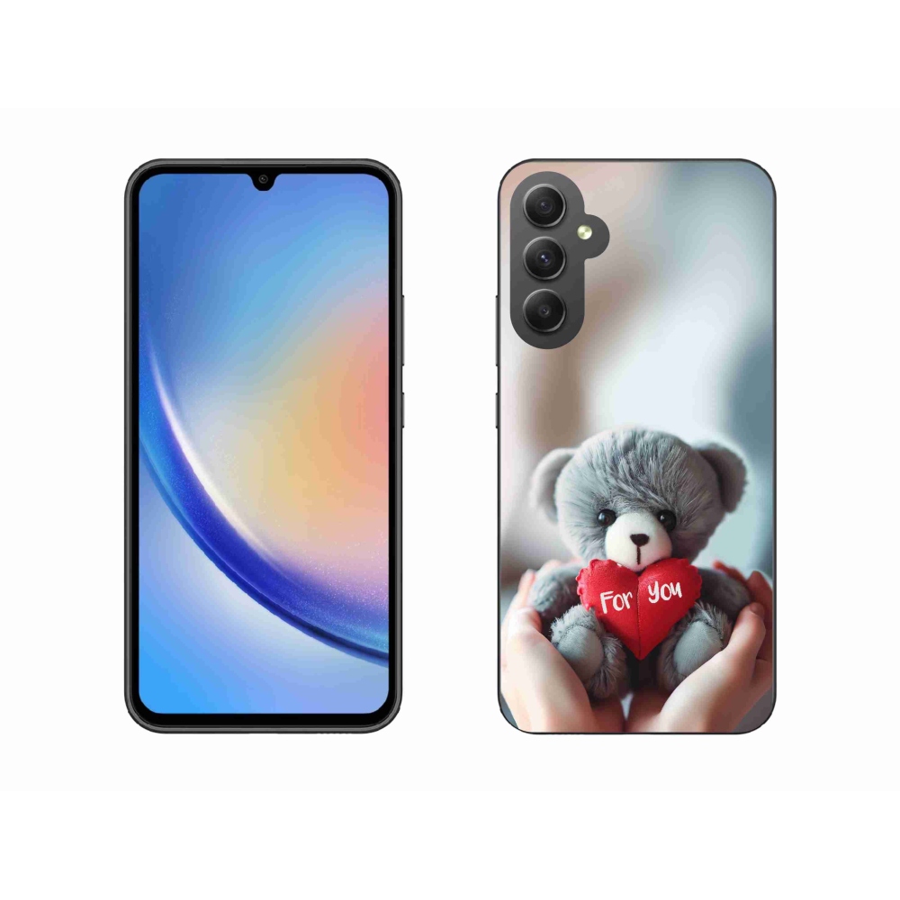 Gél borítás mmCase Samsung Galaxy A34 5G - mackó a szerelmesek számára