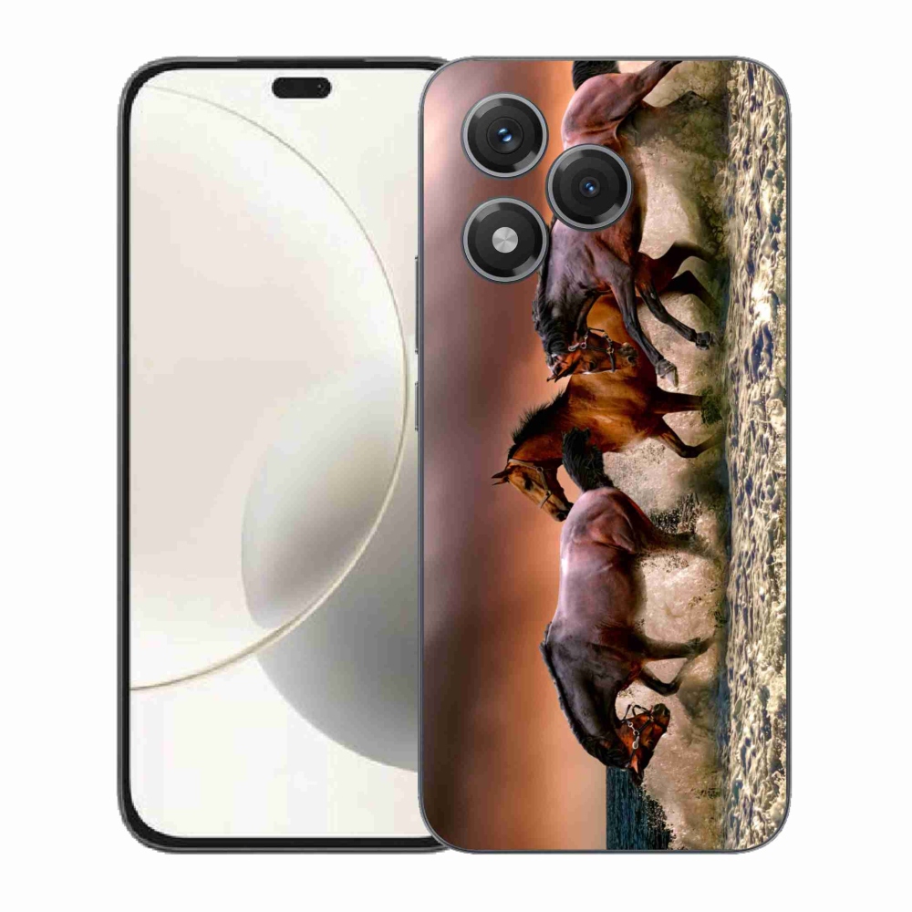 Zselés borítás mmCase a Honor 400 Lite-hoz - lovak 1