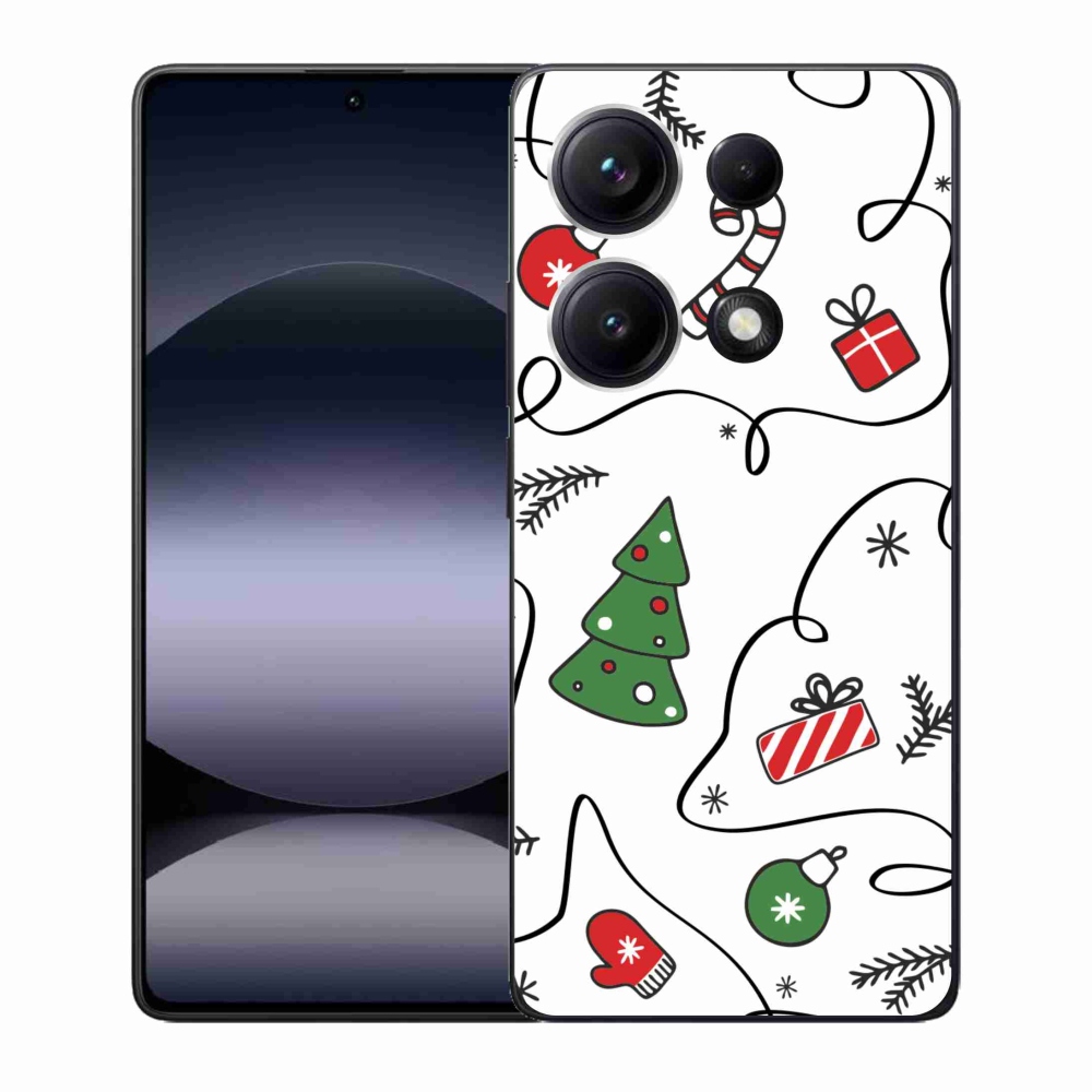 Gél borító mmCase a Xiaomi Redmi Note 14S-hez - karácsonyi motívumok