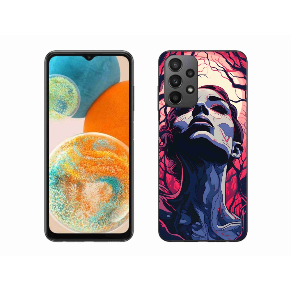 Gél borítás mmCase Samsung Galaxy A23 4G/5G - absztrakt arc