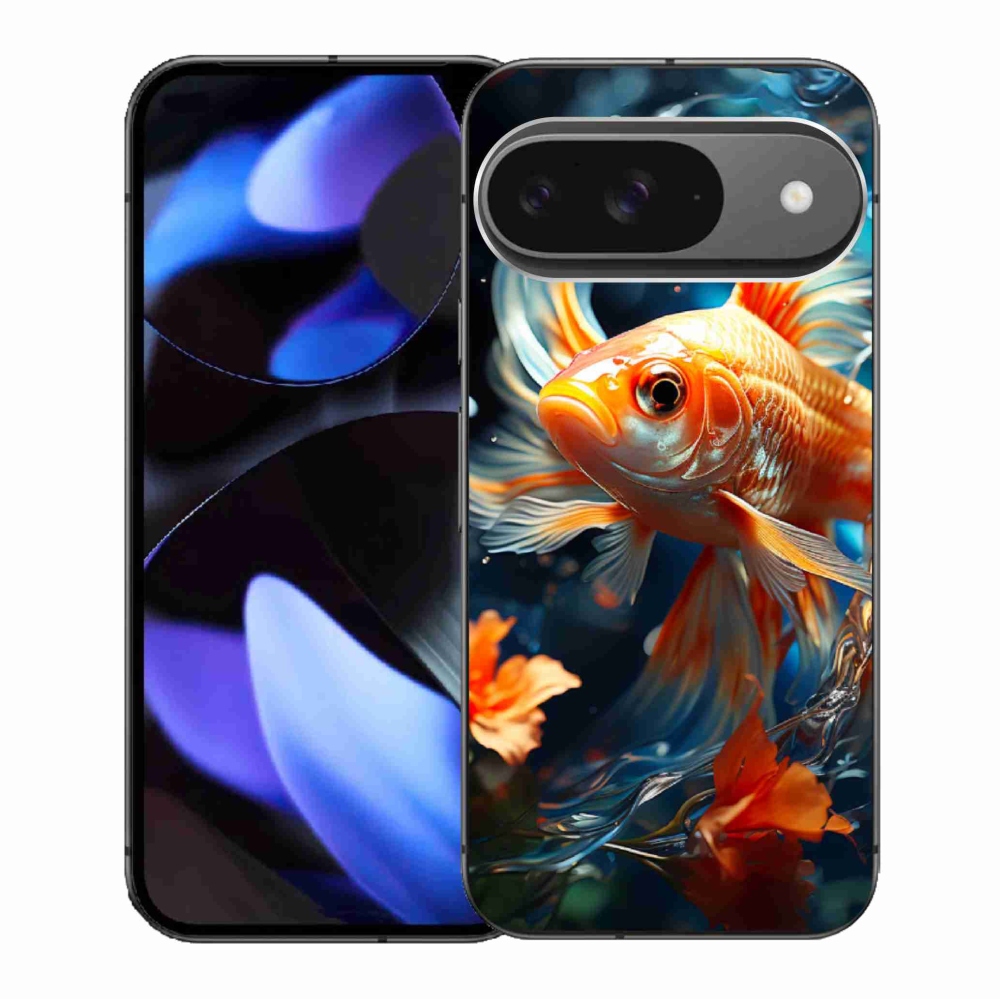 Zselés borítás mmCase a Google Pixel 9/9 Pro készülékhez - hal